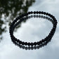 Black glass beads Bracelet
