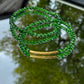 Green glass Beads Bracelet