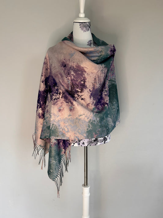 Scarf, Colourful, Mauve