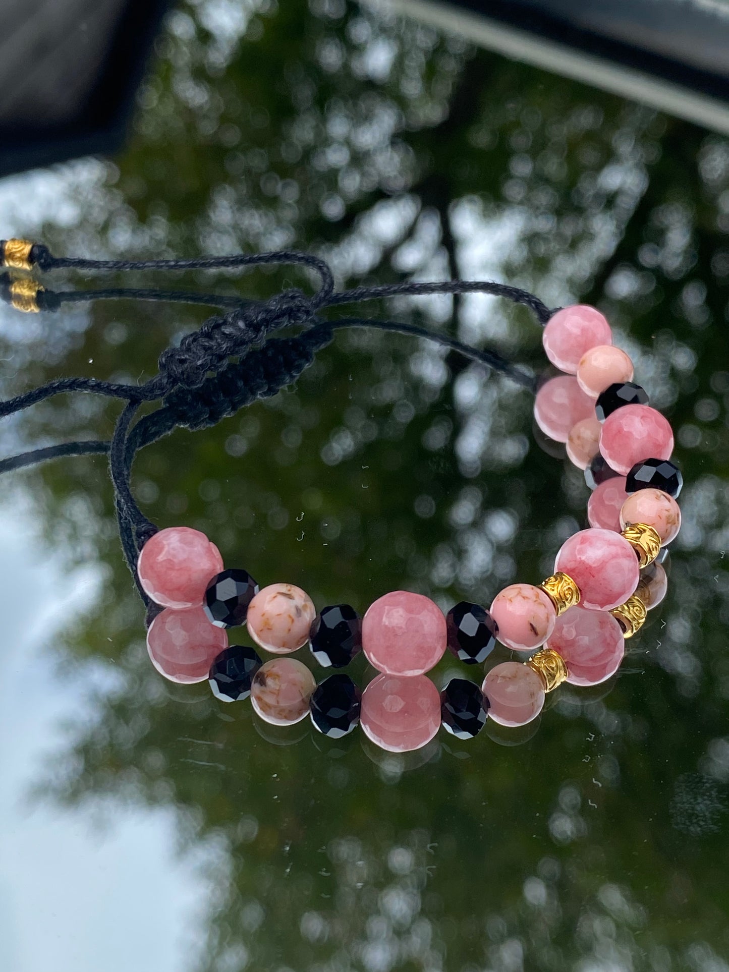 Shade of pink, Macrame Bracelet