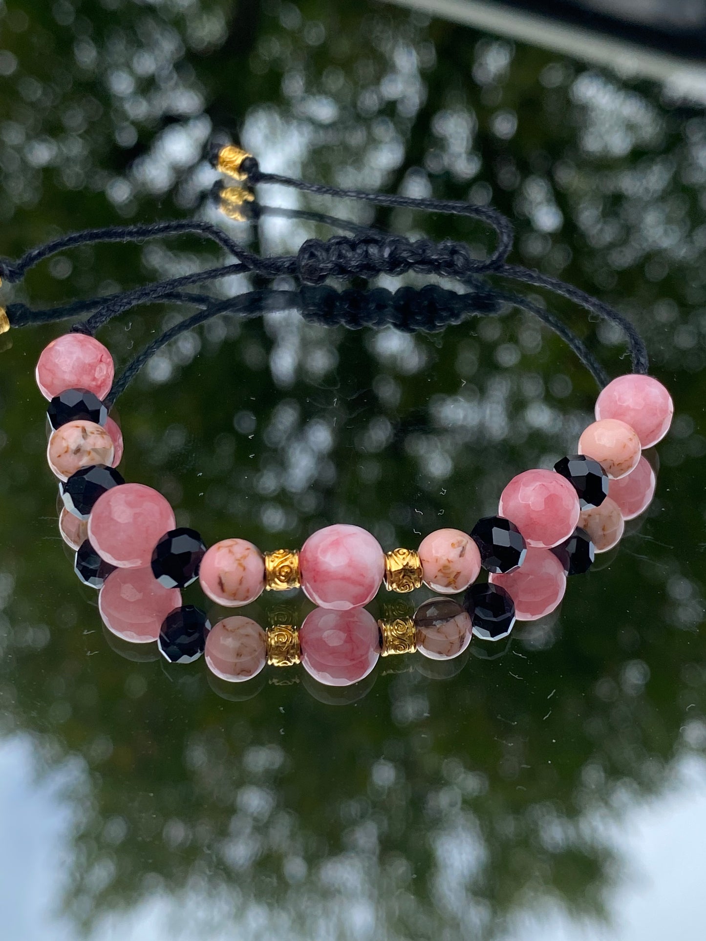 Shade of pink, Macrame Bracelet