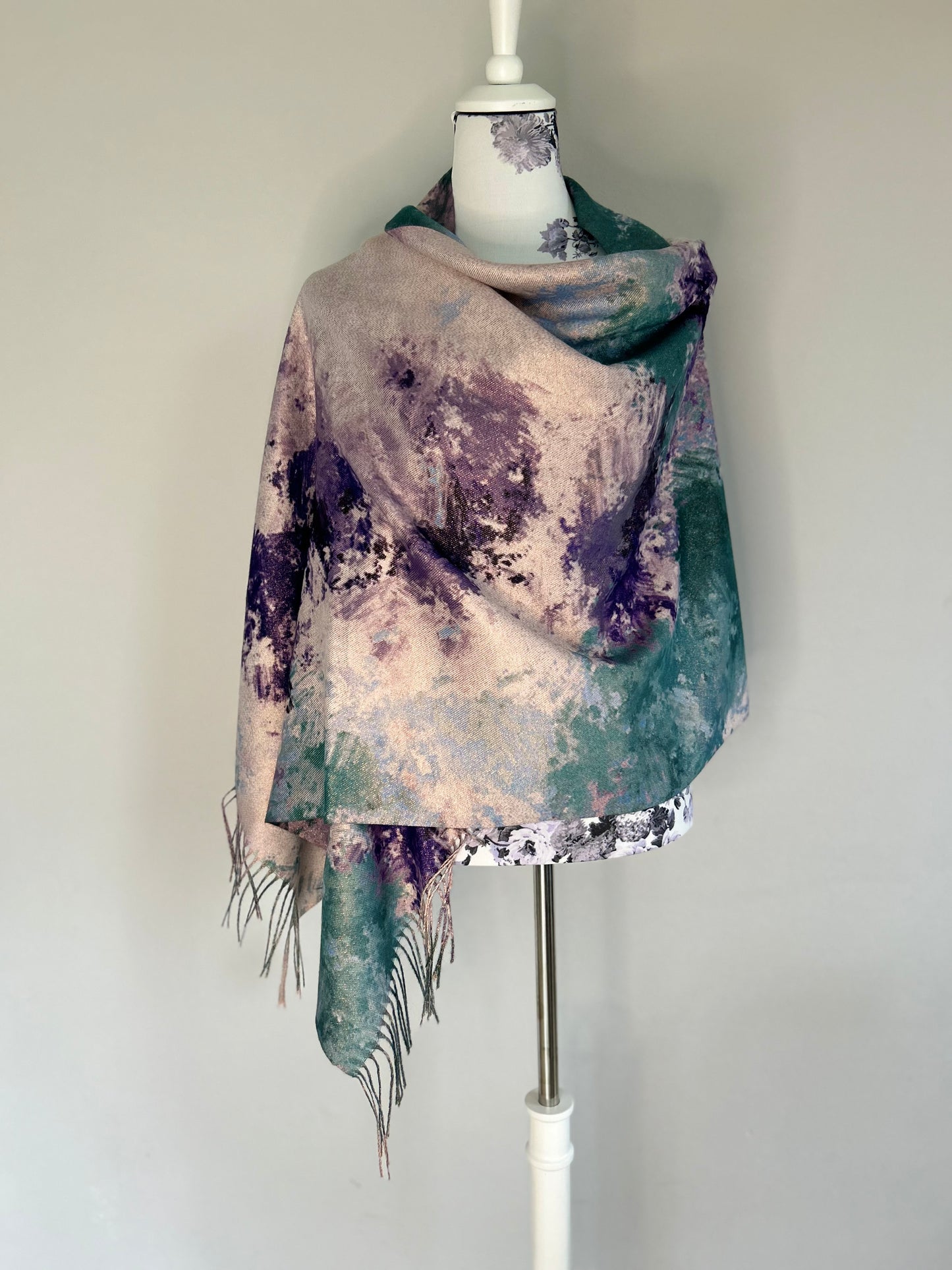 Scarf, Colourful, Mauve