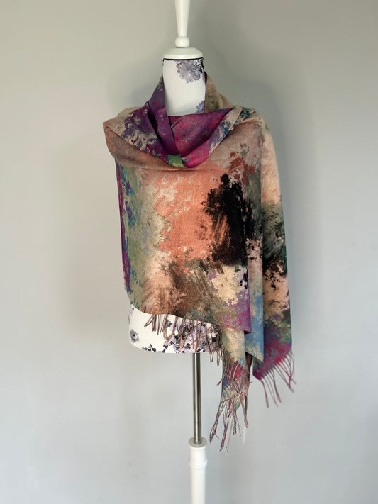 Scarf, Colourful, Fuchsia