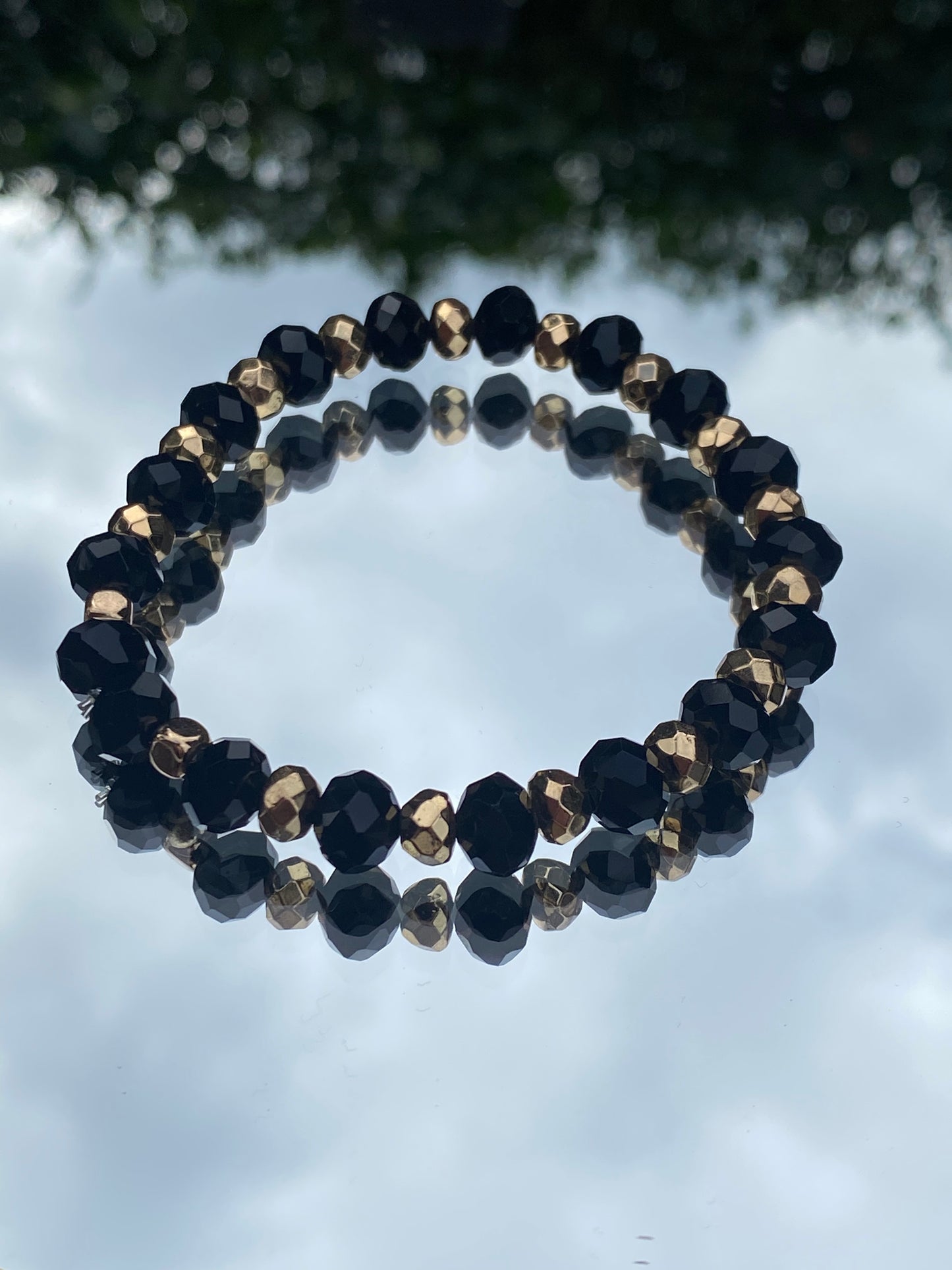 Black,Gold Bracelet