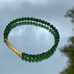 Green glass Beads Bracelet