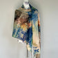 Scarf, Colourful, Blue