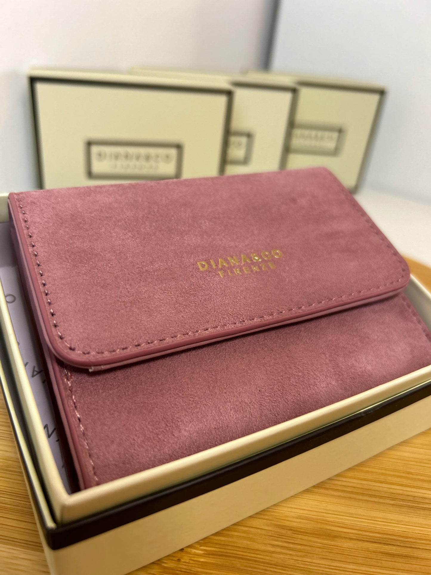 Suede Flap Wallet (mini)