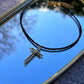 Cross Necklace, Black