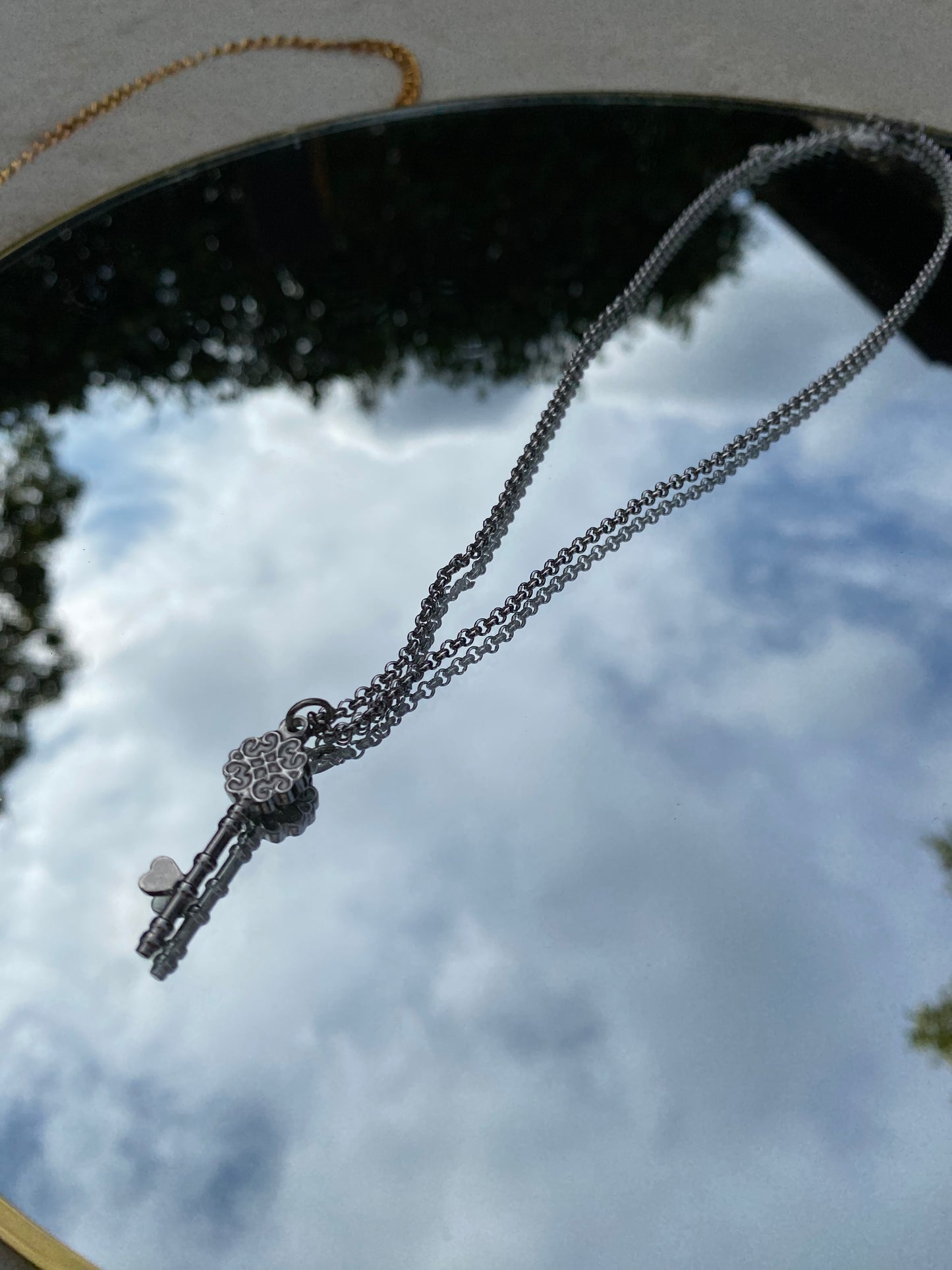 Silver Key Necklace