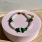 Green Coral Bracelet, Handmade Bracelet, Summer Vibes