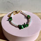 Green Coral Bracelet, Handmade Bracelet, Summer Vibes