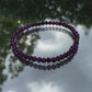 Purple glass Beads Bracelet