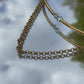 Clear Gold Chain Necklace