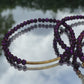 Purple glass Beads Bracelet